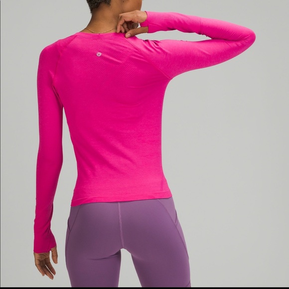 Lululemon SONIC PINK Swiftly Tech Long Sleeve Shirt 2.0 *Race Length - Picture 4 of 4